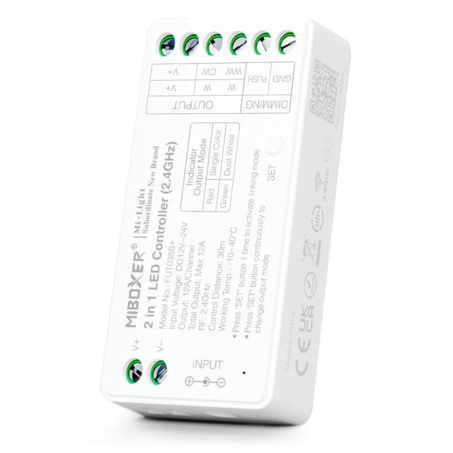 Single-colour + LED controller